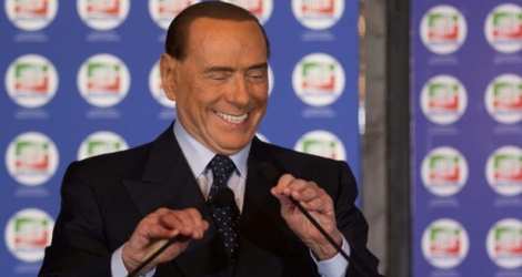 Silvio Berlusconi lors d'une convention de son parti le 14 octobre 2017 à Ischia, en Italie.