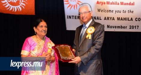 Pravind Jugnauth participait à l’ouverture de l’International Arya Mahila Sammelan, ce jeudi 23 novembre.