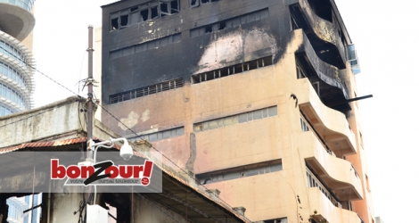 Le bâtiment Bahemia a pris feu jeudi le 23 novembre.