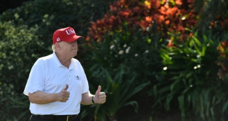 Le président américain Donald Trump à Palm Beach, en Floride, le 29 décembre 2017