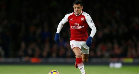 L'attaquant vedette d'Arsenal Alexis Sanchez, lors du derby londonien contre Chelsea à l'Emirates Stadium, le 3 janvier 2018 