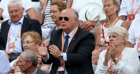 Le président de la Fédération de tennis Bernard Giudicelli, le 2 juin 2017 à Roland-Garros 