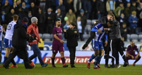 Sergio Agüero et l'armada de Manchester City ont quitté la pelouse de Wigan sur une élimination inattendue en Coupe d'Angleterre, le 19 février 2018.