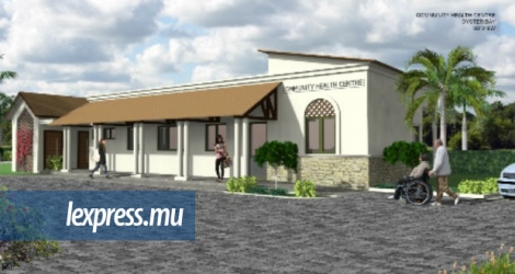 Maquette du nouveau centre de santé qui sera construit dans le village de Baie-aux-Huîtres.