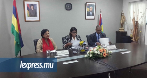 La ministre de l’Égalité du genre, Roubina Jadoo-Jaunbocus était face à la presse ce samedi 24 février.