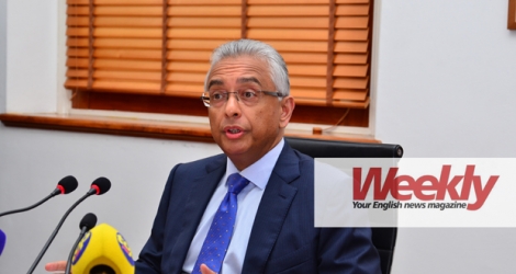 The prime minister, Pravind Jugnauth, held a press conference today.