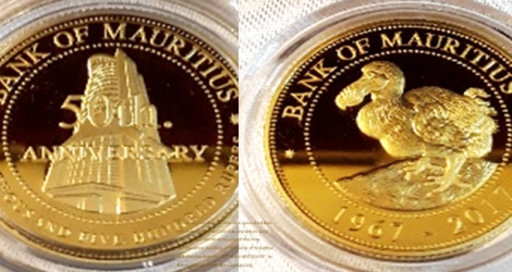 La Banque centrale vend en ligne deux types de ces pièces d’or de 22 carats.