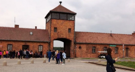 Le camp de concentration d'Auschwitz-Birkenau (Pologne), le 26 avril 2018.