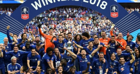 8e Coupe d'Angleterre pour Chelsea vainqueur de Manchester United à Wembley, le 19 mai 2018.