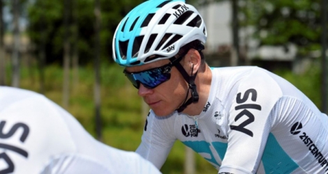 Le Britannique Chris Froome lors de la 18e étape du Giro entre Abbiategrasso et Prato Nevoso, le 24 mai 2018.