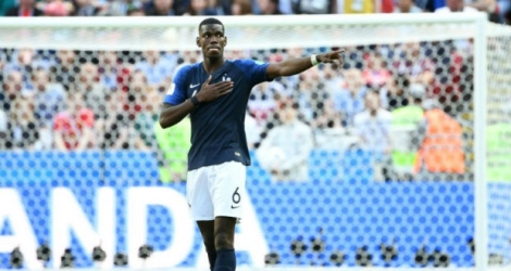 Le milieu de terrain de la France Paul Pogba vient de marquer le 2e but des Bleus contre l'Australie au Mondial.