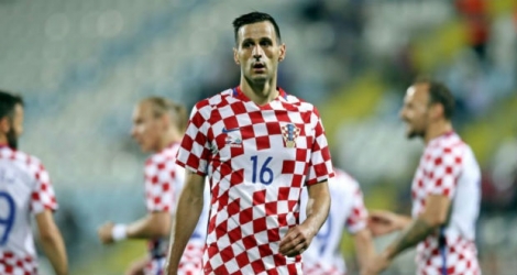 L'attaquant croate Nikola Kalinic lors d'un match amical contre Saint-Marin, le 4 juin 2016 à Rijeka.