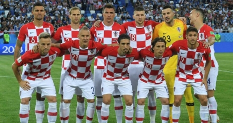 Equipe de Croatie avant le match de Coupe du monde contre le Nigeria, le 16 juin 2018 à Kaliningrad