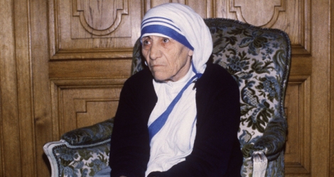 [Photo d'archive] Mère Teresa, religieuse qui a consacré sa vie à aider les pauvres en particulier à Calcutta, en Inde.