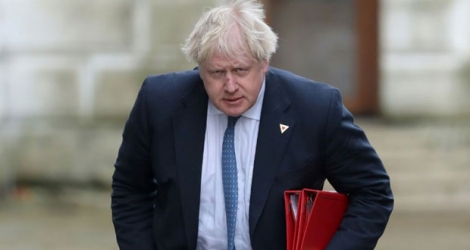 Boris Johnson, alors ministre des Affaires étrangères, arrive au 10 Downing Street le 7 mars 2018 