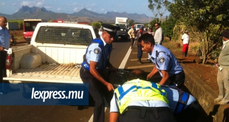 L’accident s’est produit à proximité du by-pass de Triolet ce mardi 14 août. 
