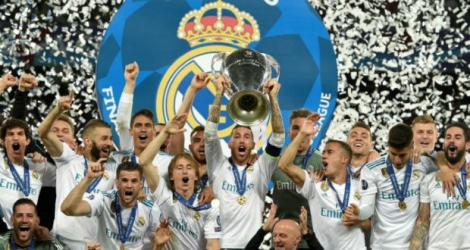 Le Real Madrid, vainqueur de la Ligue des champions, le 26 mai 2018 à Kiev.