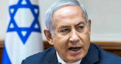 Le Premier ministre israélien Benjamin Netanyahu parlant lors de la réunion hebdomadaire de son gouvernement le 12 août 2018 à Jérusalem
