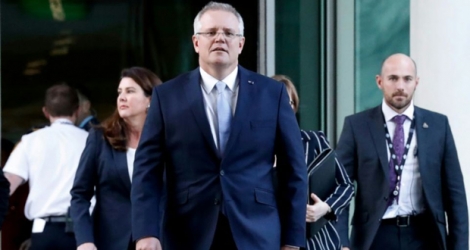 Le nouveau Premier ministre australien Scott Morrison à Canberra, le 24 août 2018