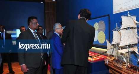 Le premier ministre au lancement officiel du musée de la monnaie en novembre 2017.