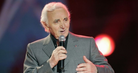 Charles Aznavour, le 12 janvier 2005 à Paris