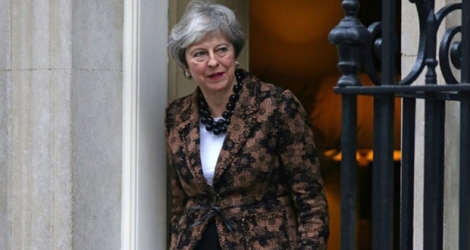 La Première ministre britannique Theresa May le 21 janvier 2019 à Londres