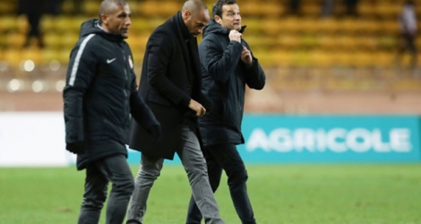 L'entraîneur de l'AS Monaco Thierry Henry après l'élimination en Coupe de France face à Metz, le 22 janvier 2019 à Louis-II