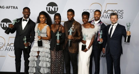 Les acteurs de «Black Panther» dont le personnage principal est incarné par Chadwick Boseman. 