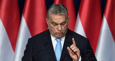 Le Premier ministre hongrois Viktor Orban lors d'un discours le 10 février 2019 à Budapest
