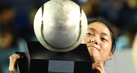 La Chinoise Wang Yafan victorieuse au tournoi d'Acapulco, le 2 mars 2019