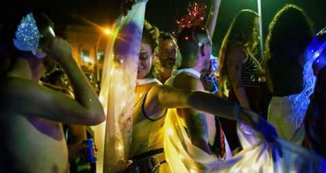 Les festivités commencent dans les rues le 1er mars 2019 à la veille du traditionnel carnaval de Rio de Janeiro 