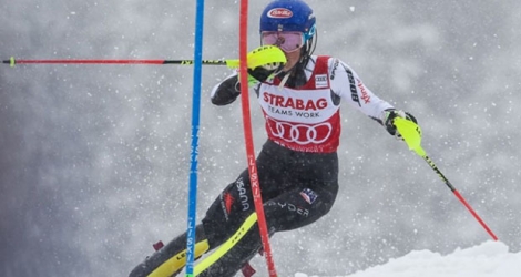 L'Américaine Mikaela Shiffrin remporte le slalom de Spindleruv Mlyn en République tchèque le 9 mars 2019