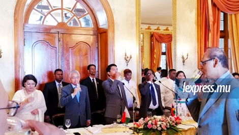 Le président malgache était invité à déjeuner à la State House par son homologue mauricien, ce mardi 12 mars.