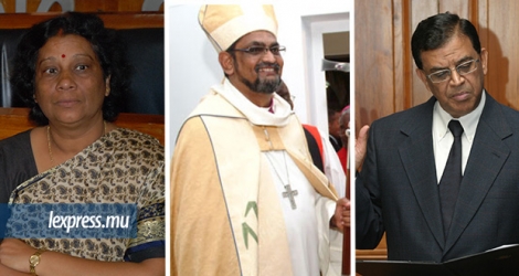  Deviyanee Beesoondoyal, Mgr Ian Ernest et Abdurrafeek Hamuth sont les récipiendaires du GCSK
