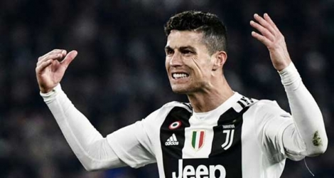 L'attaquant de la Juventus Cristiano Ronaldo auteur d'un triplé lors de la victoire 3-0 sur l'Atlético Madrid le 12 mars 2019