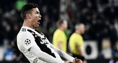 L'attaquant de la Juventus Cristiano Ronaldo auteur d'un triplé lors de la victoire à domicile face à l'Atlético Madrid le 12 mars 2019.