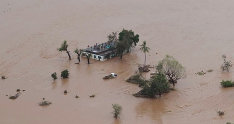 La ville de Beira, au Mozambique, inondée par le cyclone Idai, 18 mars 2019.