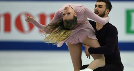 Les Français Gabriella Papadakis et Guillaume Cizeron s'imposent à Saitama au Japon lors des Mondiaux de patinage le 23 mars 2019