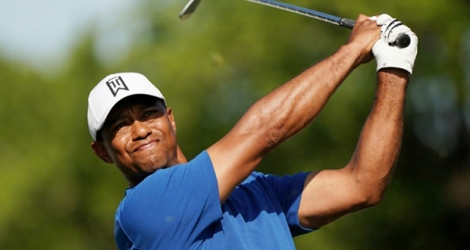 L'Américain Tiger Woods lors de la 1re journée du Championnat du monde de match-play de golf, le 27 mars 2019 à Austin.