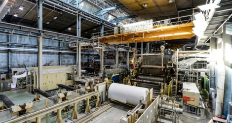 L'usine Arjowiggins de Bessé-sur-Braye le 29 mars 2019.