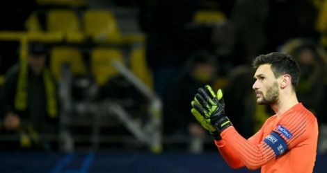 Le gardien de Tottenham Hugo Lloris face au Borussia Dortmund en C1, le 5 mars 2019 à Dortmund.