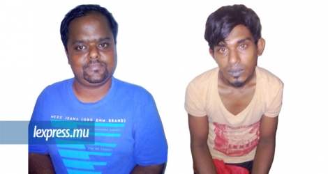 Pomesh Sahai et Jeetanand Pyduthalli ont été arrêtés par l’Anti Robbery Squad du Nord.