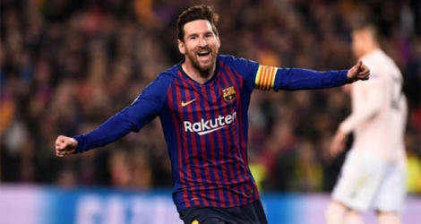 Lionel Messi ramène le Barça en demi-finales de Ligue des champions lors de la victoire à domicile 3-0 face à Manchester United le 16 avril 2019.