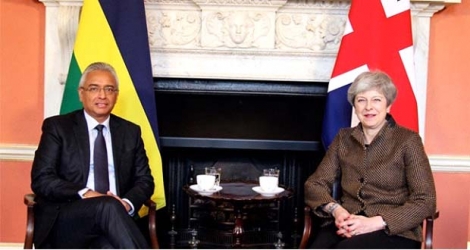 Pravind Jugnauth a évoqué le dossier Chagos avec Theresa May lors de leur rencontre le 18 mars.