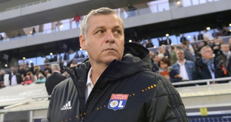 L'entraîneur de Lyon, Bruno Genesio, avant le match de Ligue 1 à Bordeaux, le 26 avril 2019.