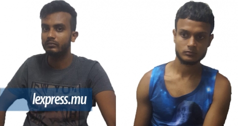 Auhammad Muzaffar et Moosbally Salman Ali ont été arrêtés hier.