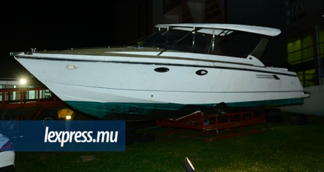 Le speedboat de luxe «20° Sud» a été saisi par l’ICAC, mardi 7 mai.