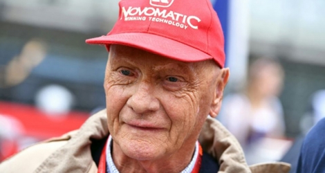 Le triple champion du monde de Formule 1 Niki Lauda assiste au Grand prix d'Autriche sur le circuit de Spielberg, le 3 juillet 2016.