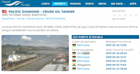 Le pétrolier «Pacific Diamond» devait quitter Port-Louis hier pour Mangalore. Pour embarquer la prochaine cargaison de produits pétroliers pour le compte de la STC.