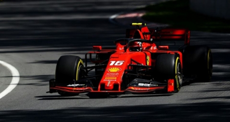 Le Monégasque Charles Leclerc réalise le meilleur temps de la deuxième séance d'essais libres du GP du Canada le 7 juin 2019.